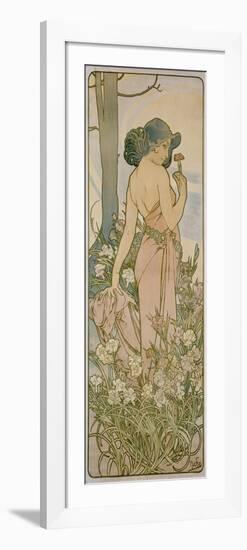 The Carnation, 1898-Alphonse Mucha-Framed Premium Giclee Print