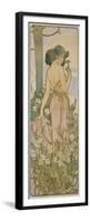 The Carnation, 1898-Alphonse Mucha-Framed Premium Giclee Print