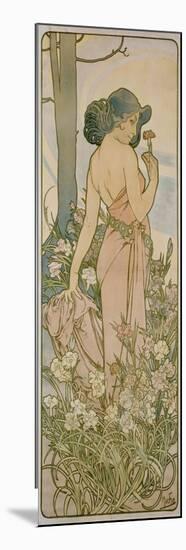 The Carnation, 1898-Alphonse Mucha-Mounted Premium Giclee Print