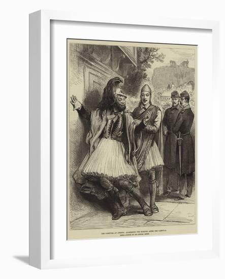 The Carnival at Athens, Agamemnon the Morning after the Carnival-null-Framed Giclee Print