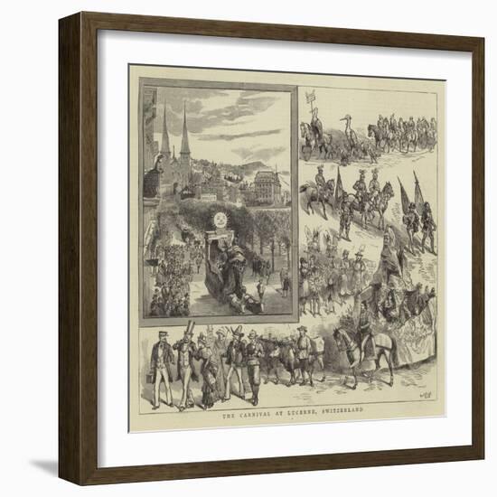 The Carnival at Lucerne, Switzerland-null-Framed Giclee Print