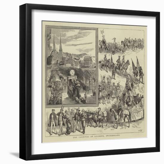 The Carnival at Lucerne, Switzerland-null-Framed Giclee Print