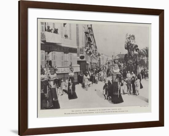 The Carnival at Nice, Procession of His Majesty King Carnival XXVII-null-Framed Giclee Print