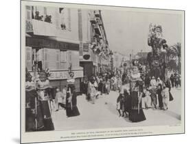 The Carnival at Nice, Procession of His Majesty King Carnival XXVII-null-Mounted Giclee Print