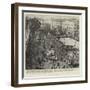 The Carnival at Nice, the Queen Going in Procession Through the Streets-null-Framed Giclee Print