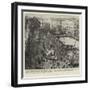 The Carnival at Nice, the Queen Going in Procession Through the Streets-null-Framed Giclee Print