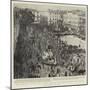 The Carnival at Nice, the Queen Going in Procession Through the Streets-null-Mounted Giclee Print