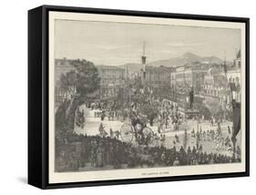 The Carnival at Nice-null-Framed Stretched Canvas