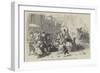 The Carnival at Rome, Explosion of a Hand-Grenade in the Carriage of the Prince of Musignano-null-Framed Giclee Print