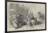 The Carnival at Rome, Explosion of a Hand-Grenade in the Carriage of the Prince of Musignano-null-Framed Giclee Print