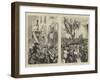 The Carnival at Rome, Masks in the Corso-null-Framed Giclee Print