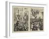 The Carnival at Rome, Masks in the Corso-null-Framed Giclee Print