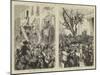 The Carnival at Rome, Masks in the Corso-null-Mounted Giclee Print