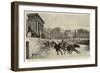 The Carnival at Rome, the Two Wheeled Chariot-Race in the Piazza Del Popolo-null-Framed Giclee Print