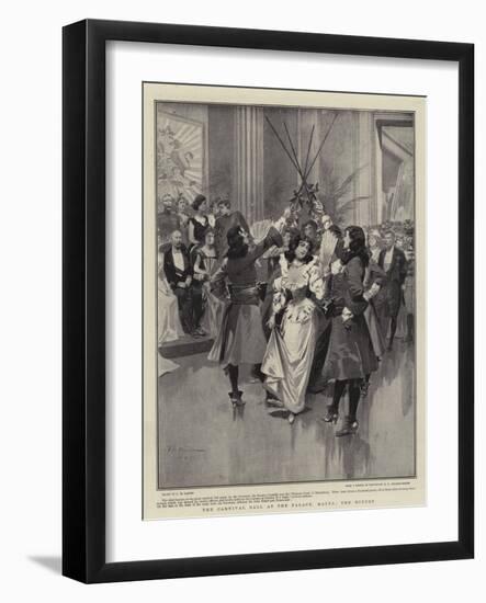 The Carnival Ball at the Palace, Malta, the Minuet-Frederic De Haenen-Framed Giclee Print