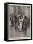 The Carnival Ball at the Palace, Malta, the Minuet-Frederic De Haenen-Framed Stretched Canvas