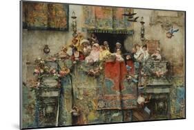 The Carnival in Rome; Il Carnevale Di Roma, 1881-Jose Benlliure Y Gil-Mounted Giclee Print