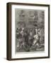 The Carnival in Rome, Prince Arthur Beset by Masquers-Felix Regamey-Framed Giclee Print