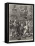 The Carnival in Rome, Prince Arthur Beset by Masquers-Felix Regamey-Framed Stretched Canvas