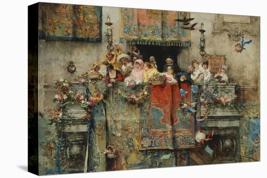 The Carnival in Rome-Benlliure y Gil Jose-Stretched Canvas