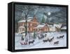 The Carolers Gather-Bob Fair-Framed Stretched Canvas