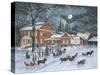 The Carolers Gather-Bob Fair-Stretched Canvas