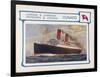 The Caronia Passenger Liner-null-Framed Art Print