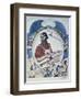 The Carpenter, 1918-Boris Mikhajlovich Kustodiev-Framed Giclee Print