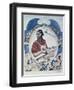 The Carpenter, 1918-Boris Mikhajlovich Kustodiev-Framed Giclee Print