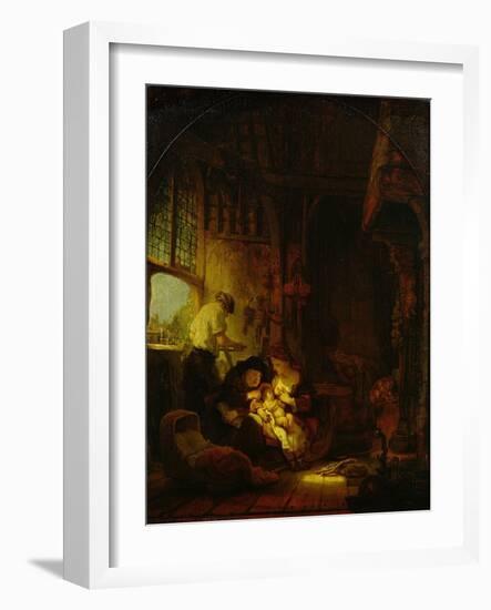 The Carpenter's Shop, 1640-Rembrandt van Rijn-Framed Giclee Print