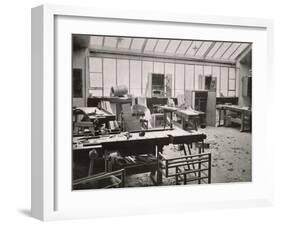 The Carpenter's Workshop, from the Workshops of the Bauhaus, Weimar, 1923-null-Framed Giclee Print