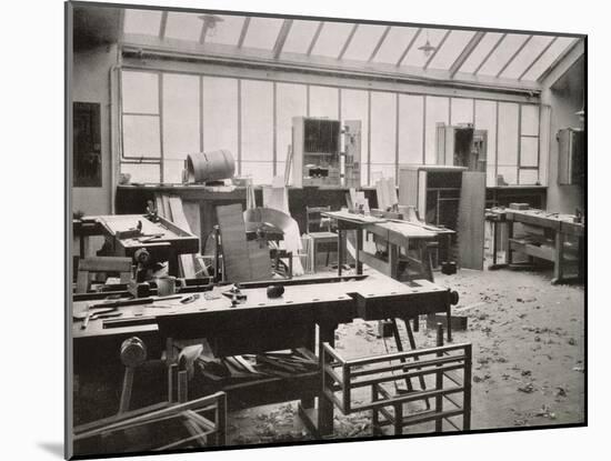 The Carpenter's Workshop, from the Workshops of the Bauhaus, Weimar, 1923-null-Mounted Giclee Print