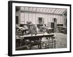 The Carpenter's Workshop, from the Workshops of the Bauhaus, Weimar, 1923-null-Framed Giclee Print