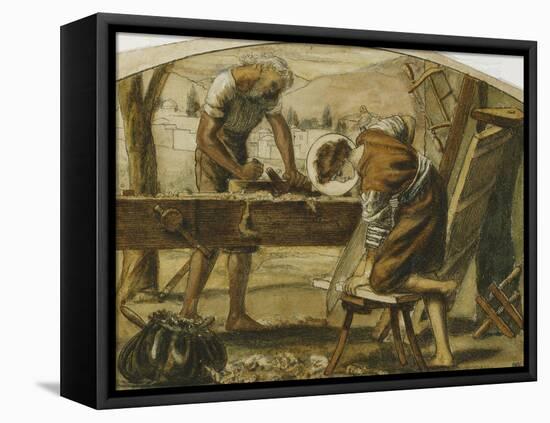 The Carpenter-Arthur Hughes-Framed Stretched Canvas