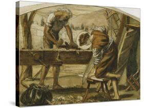 The Carpenter-Arthur Hughes-Stretched Canvas