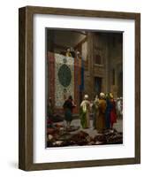 The Carpet Merchant, C.1887-Jean Leon Gerome-Framed Giclee Print