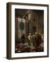 The Carpet Merchant, C.1887-Jean Leon Gerome-Framed Giclee Print