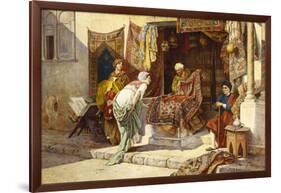 The Carpet Merchant-F. Ballesio-Framed Giclee Print