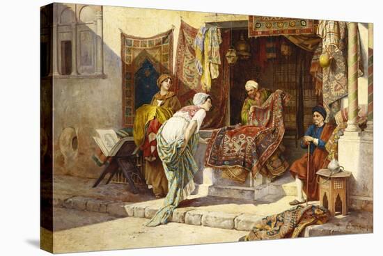 The Carpet Merchant-F. Ballesio-Stretched Canvas