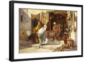 The Carpet Merchant-F. Ballesio-Framed Giclee Print