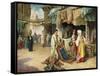 The Carpet Seller-Federico Ballesio-Framed Stretched Canvas