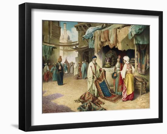 The Carpet Seller-Federico Ballesio-Framed Giclee Print
