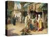The Carpet Seller-Federico Ballesio-Stretched Canvas
