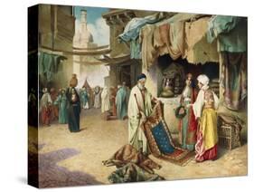 The Carpet Seller-Federico Ballesio-Stretched Canvas