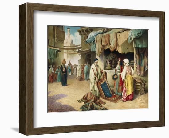 The Carpet Seller-Federico Ballesio-Framed Giclee Print