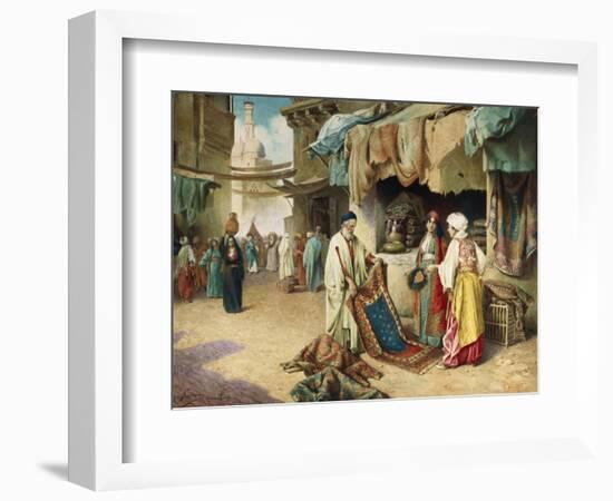 The Carpet Seller-Federico Ballesio-Framed Giclee Print