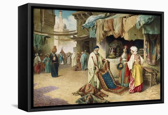 The Carpet Seller-Federico Ballesio-Framed Stretched Canvas