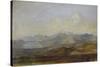 The Carrara Mountains from Pisa, 1845 - 1846-George Frederick Watts-Stretched Canvas