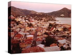 The Carribean: Low Aerials of Charlotte Amalie Capital of St Thomas-Eliot Elisofon-Stretched Canvas