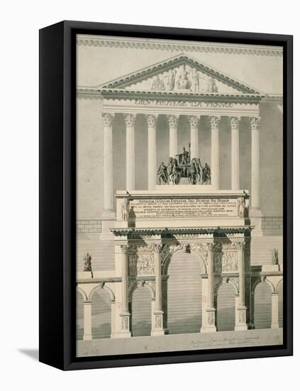 The Carrousel Triumphal Arch-null-Framed Stretched Canvas